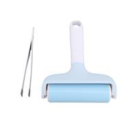 YDuupxe Juego de Rodillos Brayer Rodillo de Goma y Pinzas para Manualidades con Material de Silicona ABS Película de Transferencia de Calor Suave Elimina Arrugas Burbujas