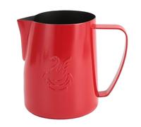 YDuupxe Lanza de Espuma de Leche 480 Ml Caza de café de Acero Inoxidable Copa de Crema para el Copa de la Cocina de Arte Latte (rojo brillante)