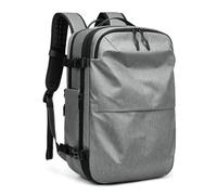 YDuupxe Mochila de Compresión Al Vacío, Compartimento Independiente para Zapatos, Mochila de Mano Impermeable con Separación en Seco y Húmedo para Viajes de Negocios (Gris claro)