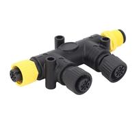 YDuupxe NMEA 2000 Dual tee Connector 2 Ports T-Connector para N2K Networks IP67 para Lowrance Simrad B&G Navico