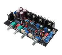 YDuupxe Preamplificador de Alta Fidelidad de Placa Clase A con Eliminador de Sonido Digital para Audiófilos, Cuatro Perillas, Control de Volumen de Graves de Rango Medio Agudo