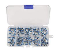 YDuupxe Resistencia Variable, Trimpot Trimpot Pot 100PCS 10Values Surtido Pot 500ohm a 1M Ohm, Reóstato Horizontal Exactitud Ajustable Resistencias Surtidas Cermet, Bien Embalado para