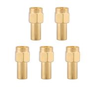 YDuupxe SMA Terminator RF Carga Coaxial Latón 50 Ohm 0-6Ghz, Paquete de 10 Conectores SMA Macho para Antenas Sistemas GPS Estaciones Base