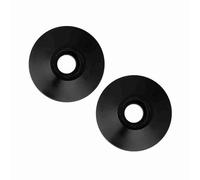 YDuupxe Tapas Universales para Manillar de Motocicleta, Aleación de Aluminio CNC, Fabricación Profesional, 1 par, con Opciones en Negro y Rojo, para Piezas de Repuesto de Motocicleta (BLACK)