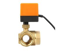 YDuupxe Válvula de Bola Utilizada Principalmente para Energía Solar Calefacción por Suelo Radiante Aire Acondicionado Automatización de Edificios Actuador Incorporado Cierre Hermético Sin Fugas