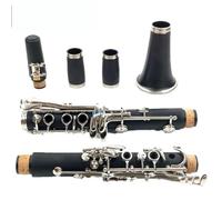 YDVGERTH Clarinet Clarinete 17/18 Tecla BB Caucho Duro Natural/baquelita ABS Material del Cuerpo Clarinete(C)