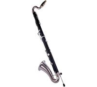YDVGERTH Clarinet Clarinete Bajo con Llave Chapada En Plata Clarinete con Llave BB Instrumento De Baquelita con Caja