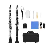 YDVGERTH Clarinet Clarinete BB 17 Teclas 6 Anillos Clarinete Negro Instrumento Profesional De Viento De Madera con Accesorios