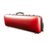 YDVGERTH Estuche de violín Estuche para Violín Tamaño 4/4 Fibra De Carbono Híbrida Rectangular Roja con Bloqueo De Contraseña Bolsa para Partituras
