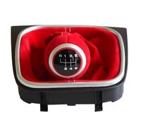 YDXHERTA Palanca De Cambios De 5 Y 6 Velocidades Para Golf 5, 6, MK5, MK6, R32, GTI, 2006-2009, Perilla De Palanca Para Coche Con Bota Piezas Repuesto(Red 6 speed)