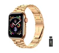 YDxingY Correa de Metal Compatible con Apple Watch 42mm 44mm 45mm 49mm Correas Metálicas de Acero Inoxidable,Correa ajustable de liberación rápida,para iWatch Serie 9 8 7 SE/SE2 6 5 4 3 2 1,Oro rosa