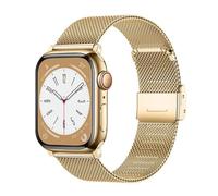 YDxingY Correa de reloj Compatible con Apple Watch 42mm 44mm 45mm 49mm Mujer Hombre,Ajustable correa de malla para reloj para iWatch Serie 9 8 7 SE/SE2 6 5 4 3 2 1,Oro