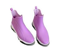 YDYAENIO Botas de agua impermeables de jardín para mujer, botas de lluvia impermeables para mujer, botas de lluvia con plataforma para mujer, Color1, 36 EU