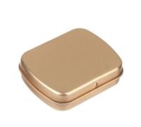 YDYAENIO Caja de Metal Portátil Mini caja de hojalata con bisagras metal, rectangular, vacía, plegable, hierro, for dulces, té, joyas, pequeño estuche almacenamiento, pastillero portátil(Color5)