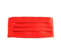 YDYAENIO Faja clásica for Hombre, fajín elástico de satén Negro, Rojo y Blanco, Faja Formal for Esmoquin de Boda para Vestidos Camisas Abrigos(Red)