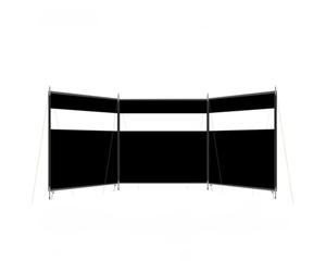 YDYAENIO Paravientos Camping Carpa Impermeable de Lona for Exteriores, for Picnic, Barbacoa, Herramienta construcción, for Invierno(7.25m Visible Black)