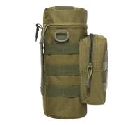 YDYAENIO Portabotellas portátil, Linterna Multiusos de Nailon, Bolsa Protectora, Organizador for Acampar, Senderismo y Escalada para Acampar al Aire Libre(Green B)
