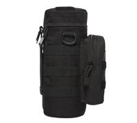YDYAENIO Portabotellas portátil, Linterna Multiusos de Nailon, Bolsa Protectora, Organizador for Acampar, Senderismo y Escalada para Acampar al Aire Libre(Black)