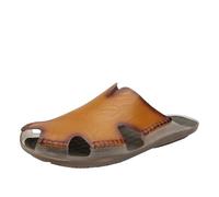 YDYAENIO sandalias hombre Sandalias de verano for hombre, zapatos cómodos, sandalias for, zapatillas casuales(Brown,46 EU)