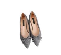 YDYAENIO Zapatos Planos Mujer Zapatos Plegables Los Zapatos Planos de Las Mujeres enrollan los for Pisos Elegantes del Trabajo señoras(Gray,39 EU)