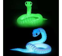 YDYSAA 2 Piezas 3D Printing Juguetes De Serpiente 30 Cm Juguetes De Bisagra Serpiente Flexible 3D Impreso Serpiente Articulado Movimiento Juguete para Escritorio Oficina y Decoración del Hogar