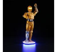 YEABRICKS Luz LED para 75398 Star Wars C-3PO modelo de bloques de construcción (juego de bloques de construcción no incluido)