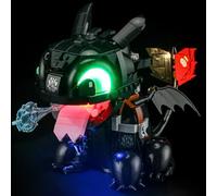 YEABRICKS Luz LED para Lego-10375 Icons Cómo entrenar a tu dragón: modelo de bloques de construcción sin dientes (juego de ego no incluido)