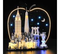 YEABRICKS Luz LED para Lego 21066 Architecture New York City The Big Apple Building Blocks Model - Regalo para coleccionistas y aficionados (juego de construcción no incluido)