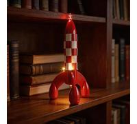 YEABRICKS Luz LED para Lego-21367 Ideas El cohete lunar de Tintín y Miñón Modelo de bloques de construcción (juego de bloques de construcción no incluido)