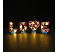YEABRICKS Luz LED para Lego-40867 Temporadas y Ocasiones Amor Letras Modelo de Bloques de Construcción (Juego de Construcción NO Incluido)