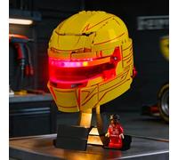 YEABRICKS Luz LED para Lego-43022 Editions Scuderia HP Lewis Hamilton Casco de bloques de construcción modelo (juego de construcción no incluido)