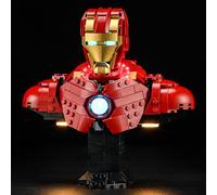 YEABRICKS Luz LED para Lego 76327 Super Heroes Iron Man MK4, modelo de bloques de construcción (juego de bloques de construcción no incluido)