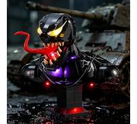 YEABRICKS Luz LED para Lego-76356 Marvel Venom Bust Building Blocks Model (juego de construcción no incluido)
