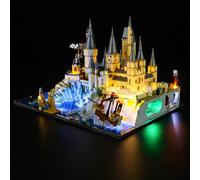 YEABRICKS Luz LED para Lego-76419 Harry Potter Hogwarts Castle and Grounds Building Blocks Model (Juego de LEGO no incluido)