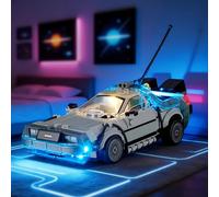 YEABRICKS Luz LED para Lego-77256 Speed Champions Time Machine from Back to The Future Building Blocks Model (juego de construcción no incluido)