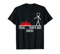 Yeah Thats Not Great Stick Figure Funny Sarcástico Broma Humor Camiseta