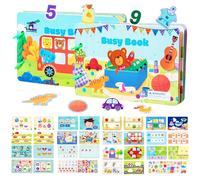Yeahbo Quiet Book Juguetes Montessori 2 3 4 5 Años, Libro Tranquilo Juegos Educativos Niños 2 3 4 Años, Juguetes Niños Niña 2 3 4 Años Libro Juguete Montessori Regalo Niña Niño de 2 a 5 Años