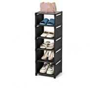 Yeahbo Zapatero Entrada Recibidor Estrecho, Organizador de Zapatos | Sapateira 6 Niveles, Shoe Rack Plastico, Armario Zapateros Pequeño Vertical para Recibidor, Armarios, Pasillo, Exterior