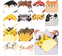 YeahBoom 720 Hojas Notas Autoadhesivas,Notas Adhesivas de Animales,Mini Notas Adhesivas,12 Estilos Sticky Notes Bonitas,para Recordatorios, Planificadores, Mensajes, Escuela, Oficina