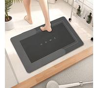 YeahBoom Alfombra de Baño Súper Absorbente 50X80cm, Espuma Antideslizante, Suave y Acogedora para Bañera, Ducha y Cuarto de Baño