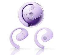 YeahBoom Auriculares con traducción en Tiempo Real Q10, Auriculares con traductor para más de 144 Idiomas Talkbuds para iOS y Android, Auriculares con traductor AI para Viajes, Negocios (púrpura)