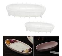 YeahBoom Moldes para Platos de Resina,Bandeja Redonda De Silicona,Redondo Molde de Silicona para Posavasos,Molde Redondo de Resina Epoxi para Platos de Joyería, Posavasos, Tapete para Cuenco