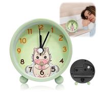 YeahBoom Reloj Despertador Infantil,con Luz Nocturna y Snooze,Analógico Educativo Silencioso sin Tictac,Reloj Despertador Pilas,Despertador Infantil Analógico para Niña y Niño