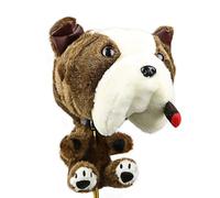 YEAHDOR Funda Para Palo De Golf Driver (1º Palo) Con Diseño De Perro Bulldog Caricatura: Apta Para Hombres Y Mujeres, Compatible Con 460cc Marrón One Size