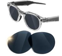 Yeahxing Lente compatible con Oakley-Meta-HSTN-OW8002-51 mm, transparente, Gris polarizado, for oakley meta