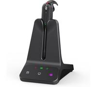 Yealink Auriculares inalámbricos DECT WH63 E2, certificados por equipos, auriculares convertibles de una sola oreja (mono), se conecta al teléfono de escritorio y computadora, micrófono con