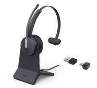 Yealink BH70 - Auriculares Bluetooth inalámbricos Mono con Soporte de Carga y USB-C/A para conexión a PC, Certificado para Equipos