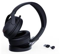 Auriculares Yealink BH78 inalámbricos Bluetooth con Cancelación Activa de Ruido, micrófono y base de carga, negros