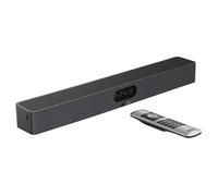 Yealink MeetingBar A25-010 Video Bar con Control Remoto VCR11, Triple Cámara 4K Ultra HD 3840x2160, 30 pps, 8 Micrófonos, WiFi 6, Bluetooth 5.1, Negro