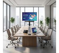 Yealink Pack de videoconferencia MTR Windows Yealink para sala grande Kit MTR Windows con MVC S50-C5U-000, PA20, micro VCM36-W, pantalla iiyama 75”, soporte